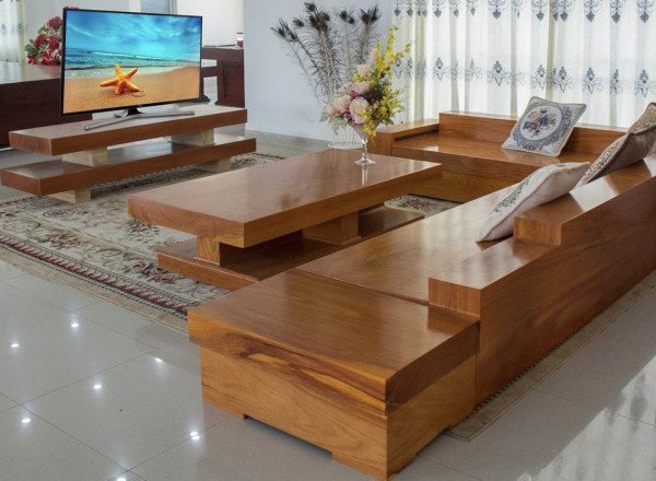 Tư vấn cách chọn mua sofa gỗ hương gõ đỏ nguyên khối đẹp chất lượng.
